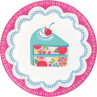 Floral Cake Luncheon Plates 7