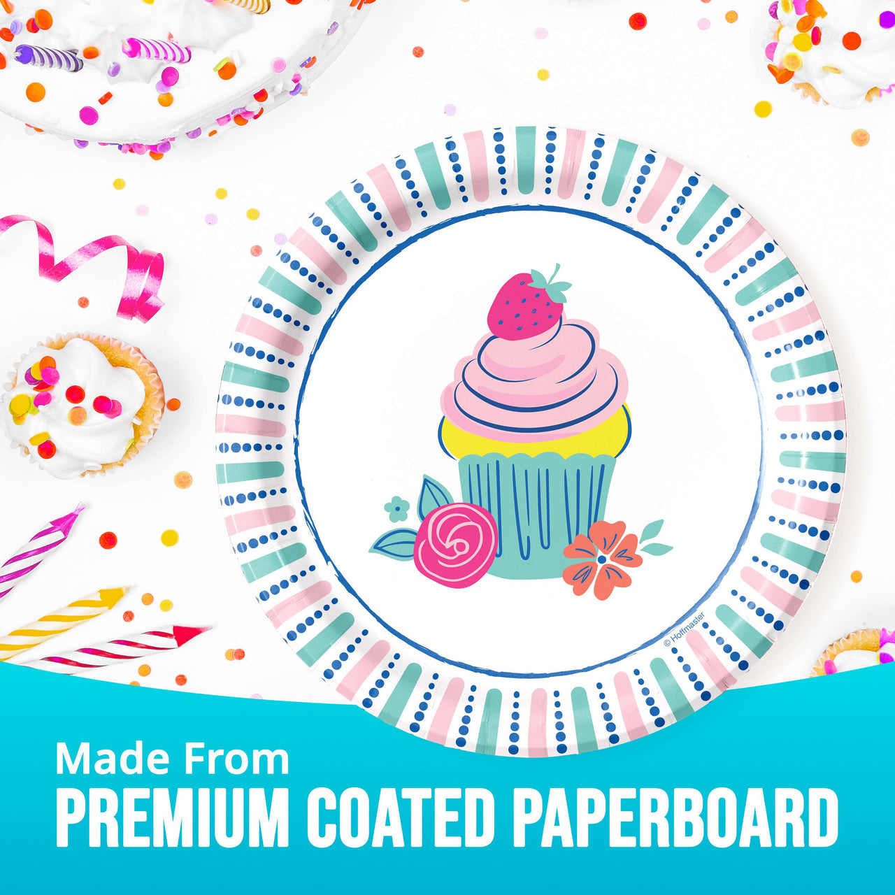 Floral Cake Luncheon Plates 7" (8/Pkg)