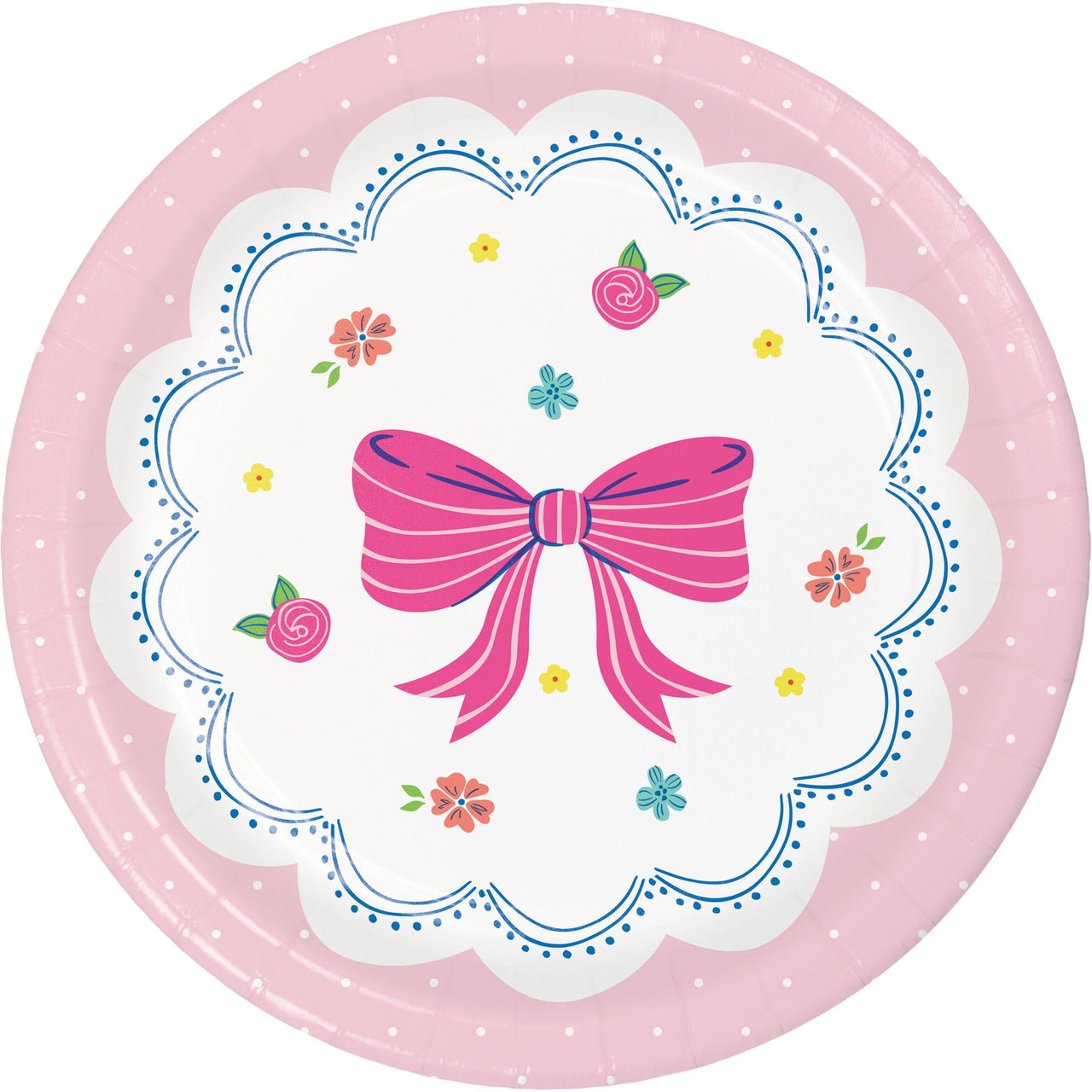 Bow Bash Luncheon Plates 7" (8/Pkg)