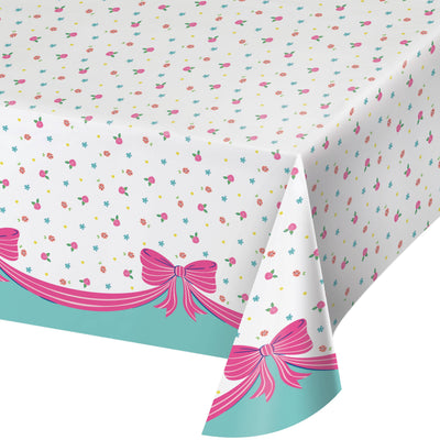 Bow Bash Plastic Tablecover 54" x 96"