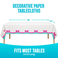 Bow Bash Plastic Tablecover 54