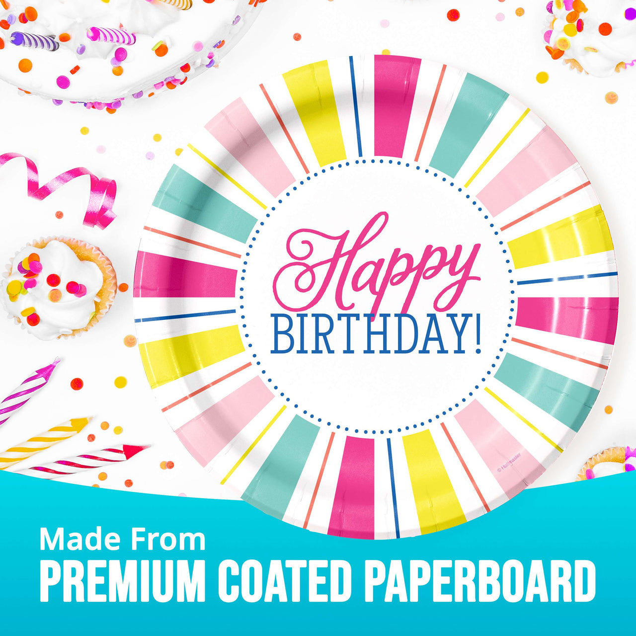 Birthday Brights Dinner Plates 9" (8/Pkg)