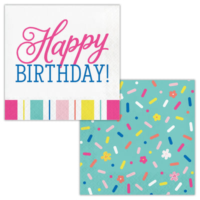 Birthday Brights Luncheon Napkins