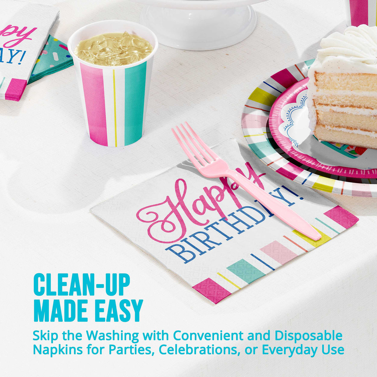 Birthday Brights Luncheon Napkins (16/Pkg)
