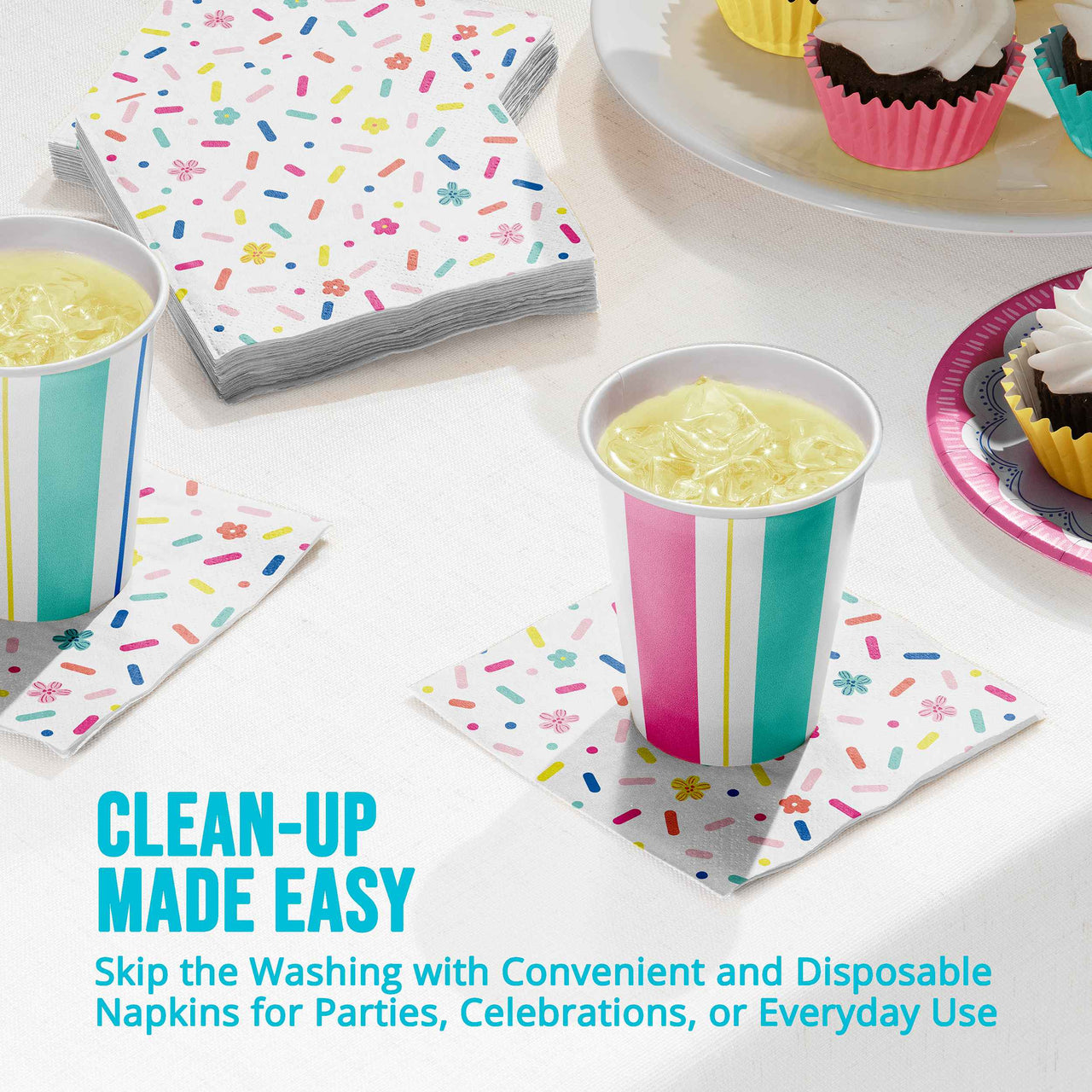 Birthday Brights Beverage Napkins (16/Pkg)