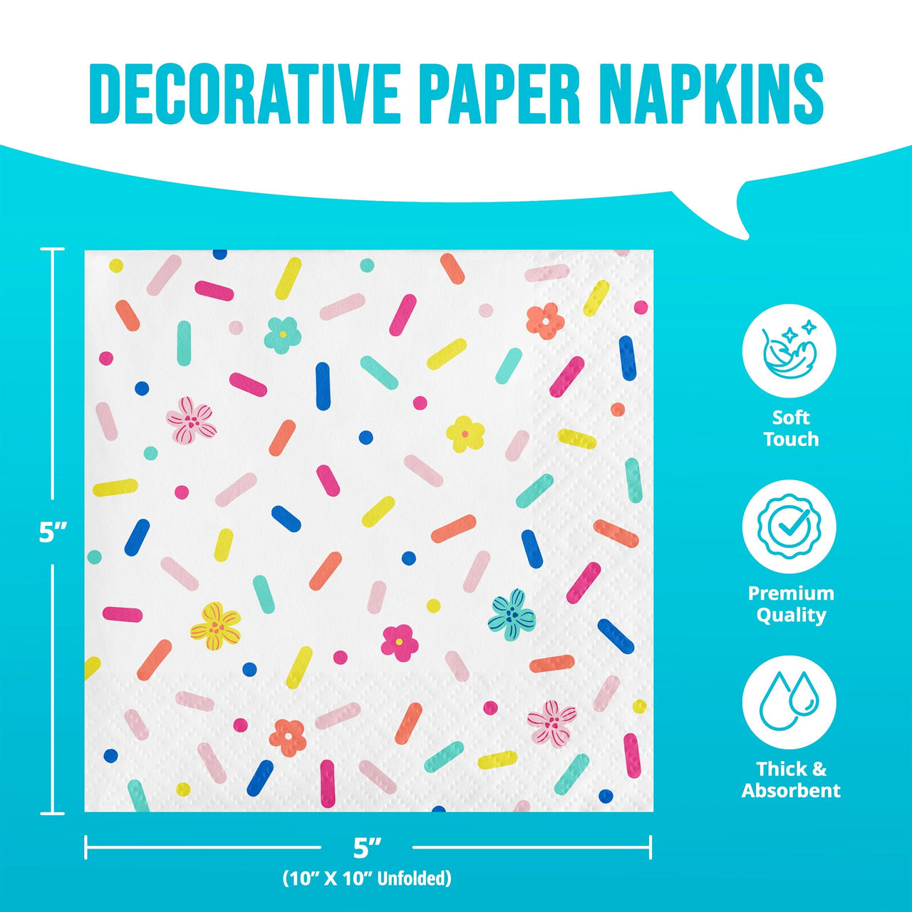 Birthday Brights Beverage Napkins (16/Pkg)