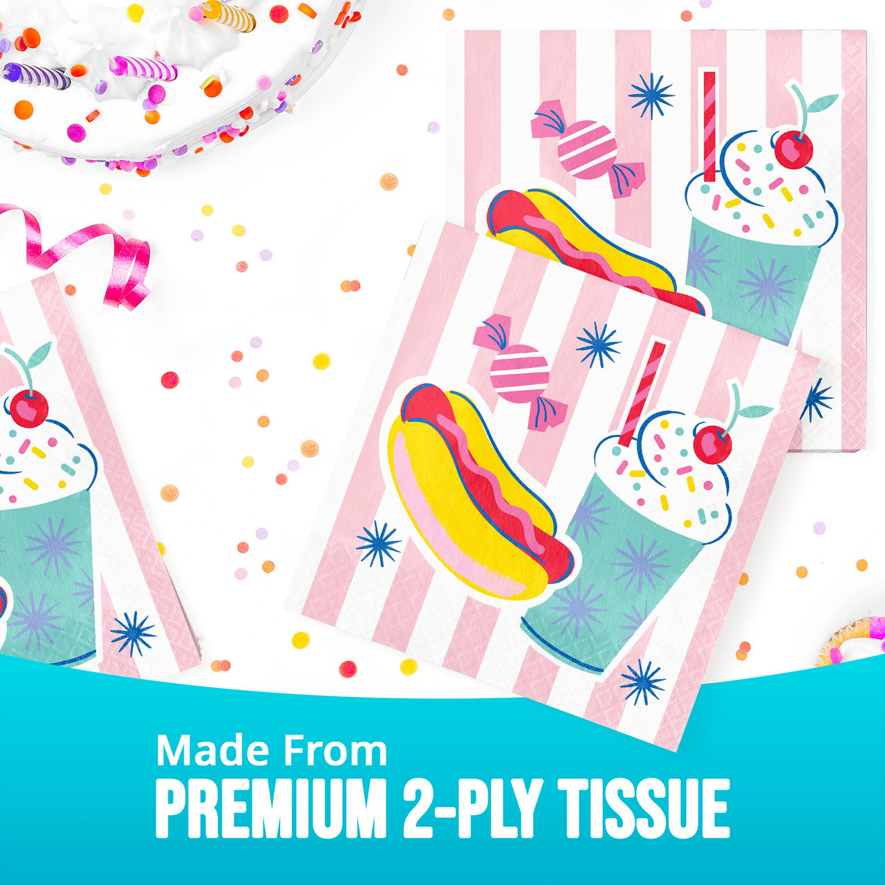 Birthday Treats Luncheon Napkins (16/Pkg)