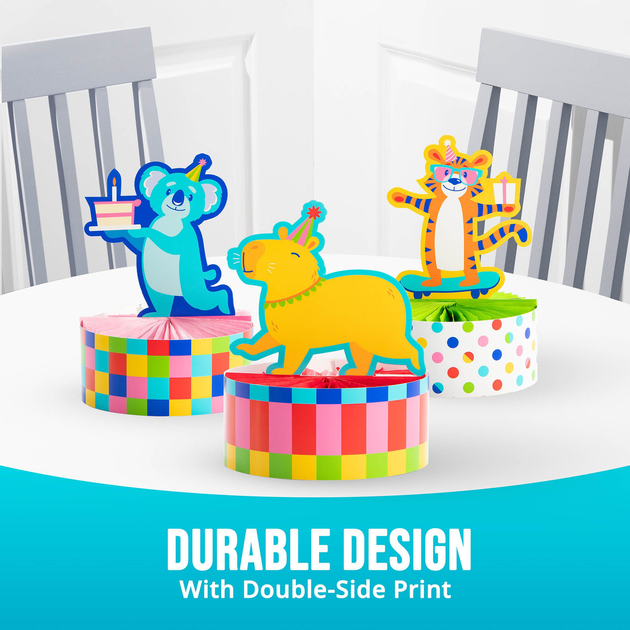 Animal Jamboree Centerpiece (3/Pkg)