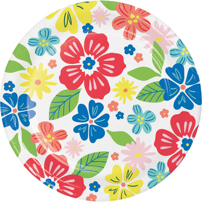 Abundant Florals Dinner Plates 9"