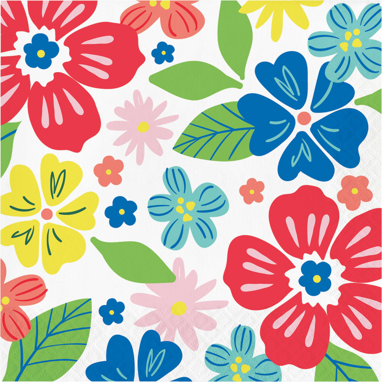 Abundant Florals Luncheon Napkins (16/Pkg)