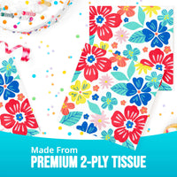 Abundant Florals Luncheon Napkins (16/Pkg)