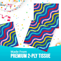 Color Waves Beverage Napkins (16/Pkg)