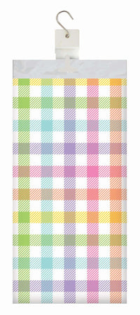Easter Plaid Plastic Tablecover 54