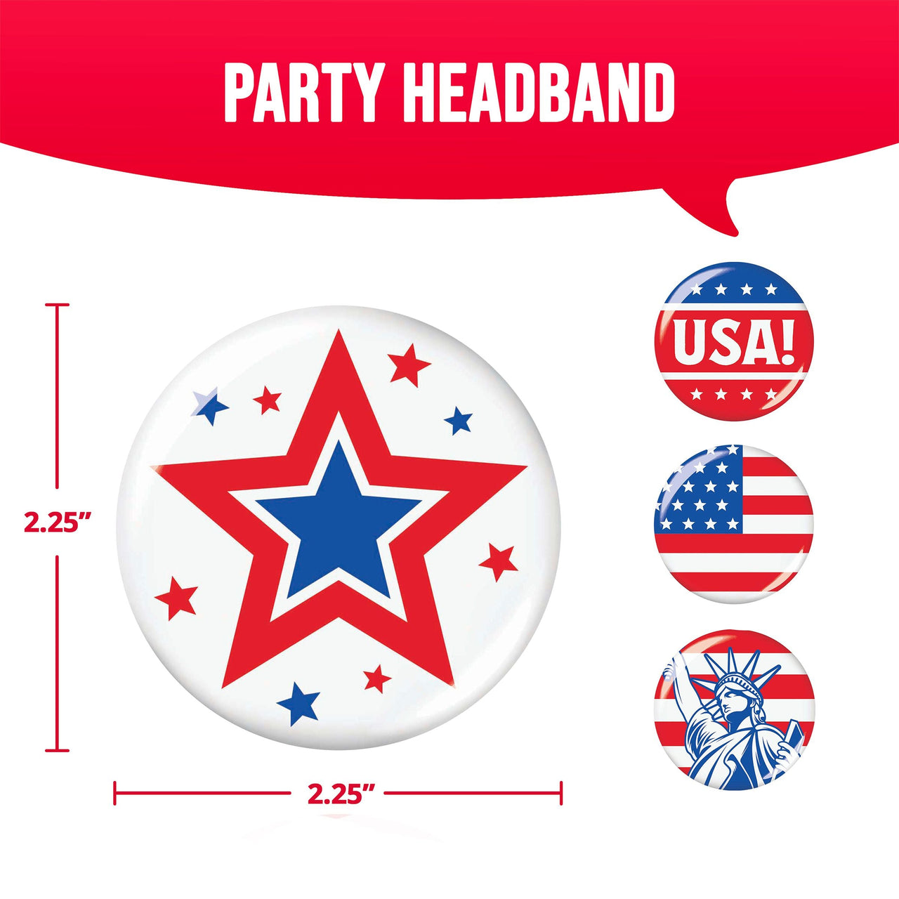 Patriotic Party Favors (4/Pkg)