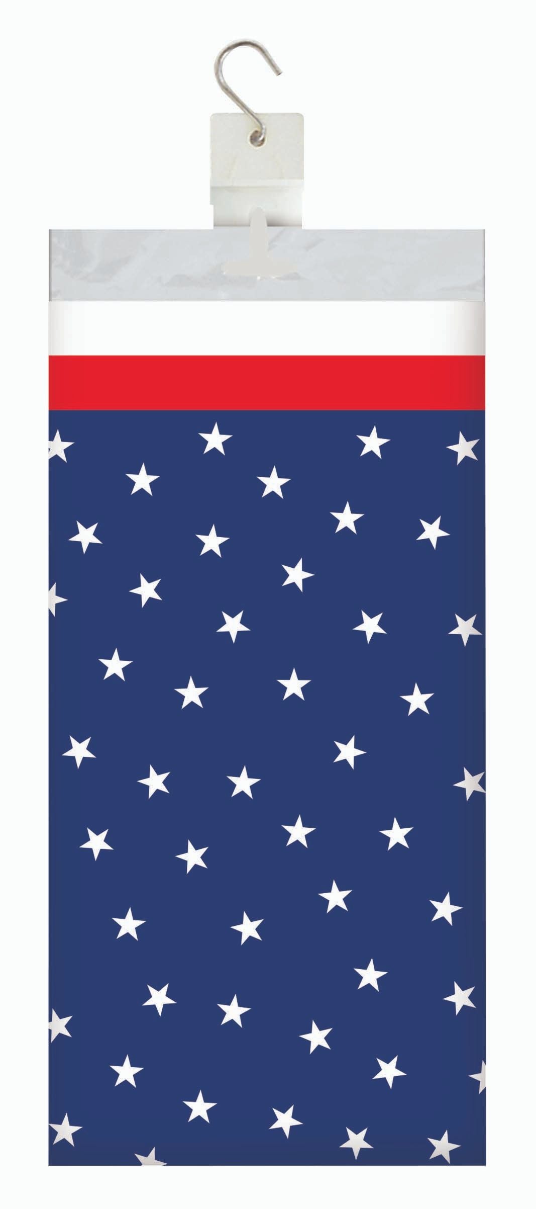 Patriotic Plastic Tablecover 54" x 108"