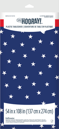 Patriotic Plastic Tablecover 54