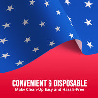 Patriotic Plastic Tablecover 54