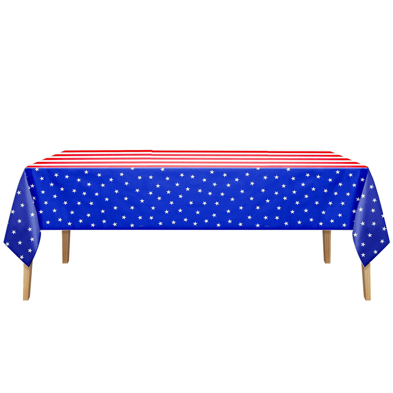 Patriotic Plastic Tablecover 54" x 108"