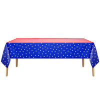 Patriotic Plastic Tablecover 54