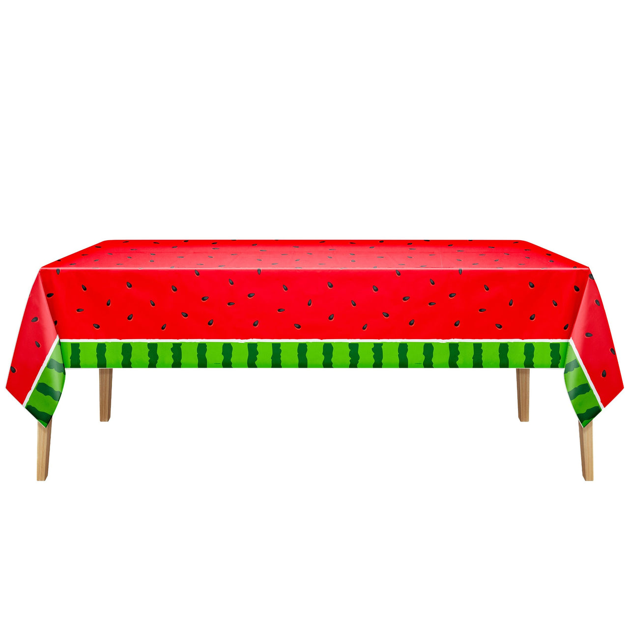 Watermelon Plastic Tablecover 54" x 108"