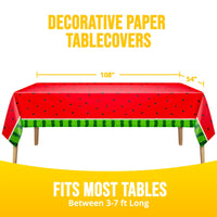 Watermelon Plastic Tablecover 54