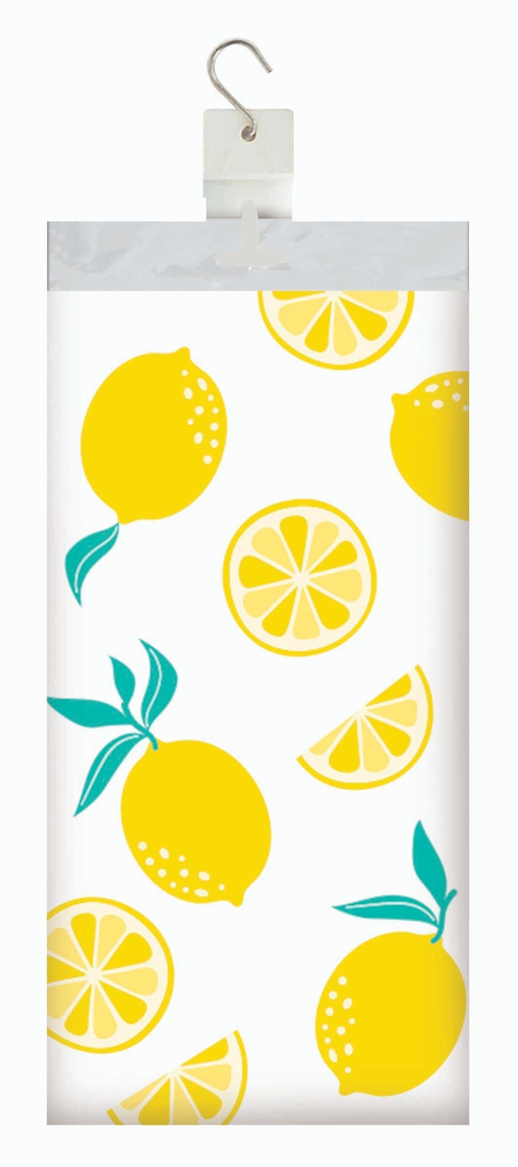 Lemons Plastic Tablecover 54" x 108"