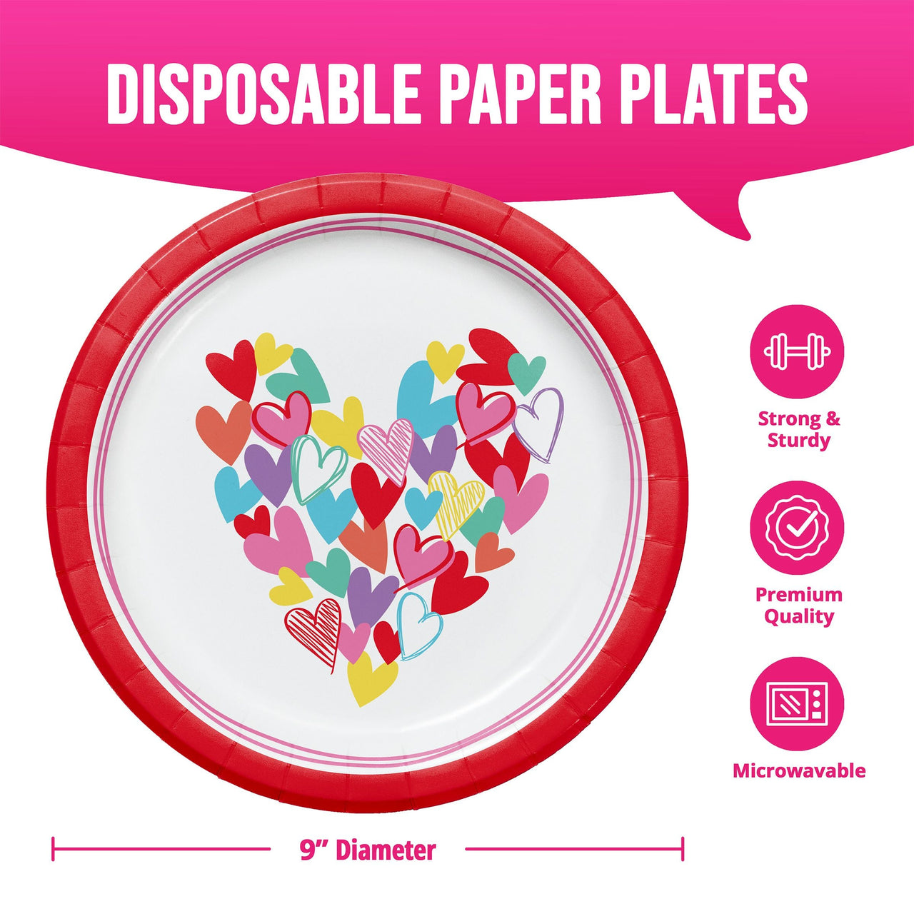 Color Crush Dinner Plates 9" (8/Pkg)