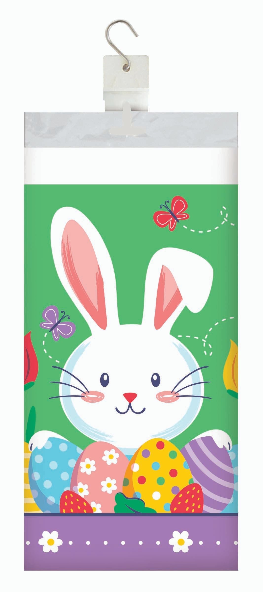 Hoppy Trails Plastic Tablecover 54" x 96"