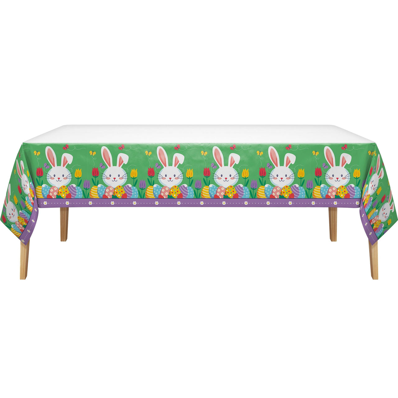 Hoppy Trails Plastic Tablecover 54" x 96"