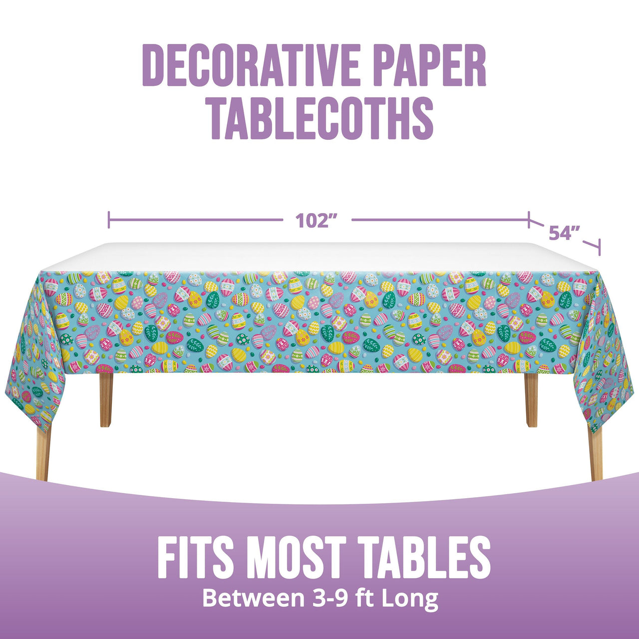 Eggsplosion Jellybean Plastic Tablecover 54" x 96"