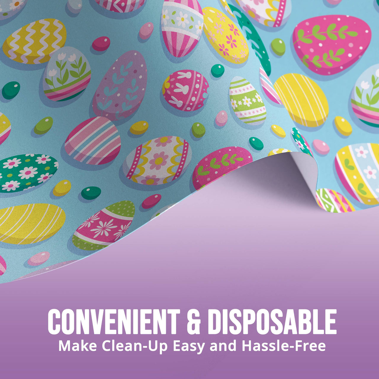 Eggsplosion Jellybean Plastic Tablecover 54" x 96"