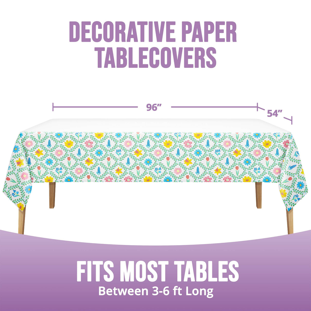 Eggsplosion Jellybean Plastic Tablecover 54" x 96"
