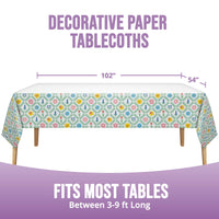 Easter Meadow Plastic Tablecover 54
