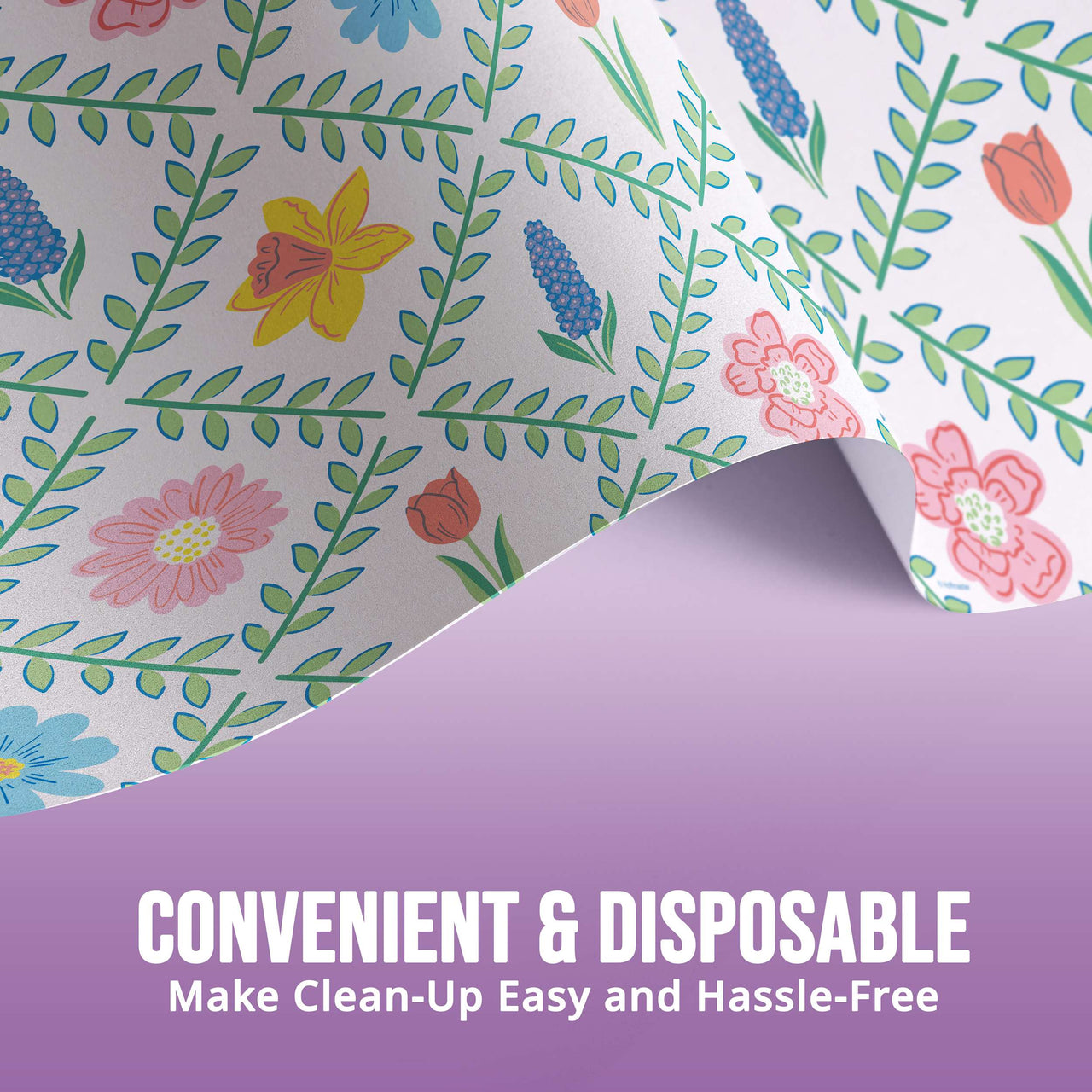 Easter Meadow Plastic Tablecover 54" x 96"