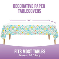Easter Meadow Plastic Tablecover 54
