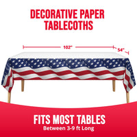 Flag Flair Plastic Tablecover 54