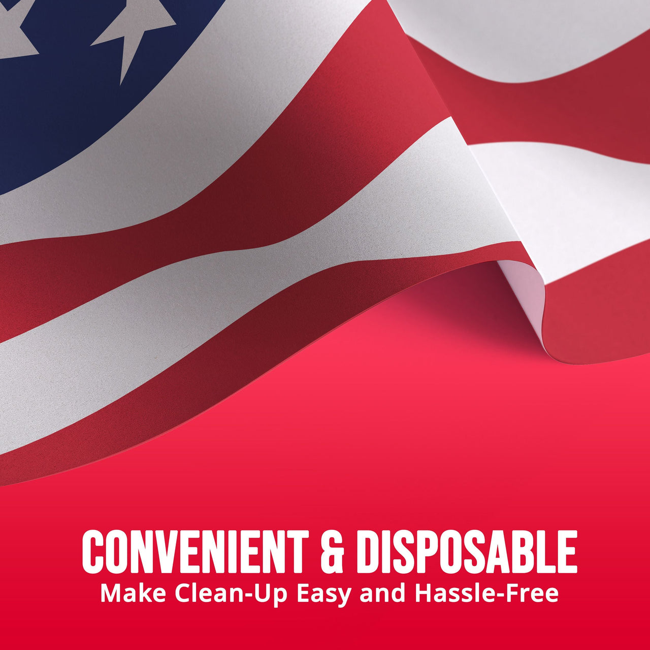 Flag Flair Plastic Tablecover 54" x 96"