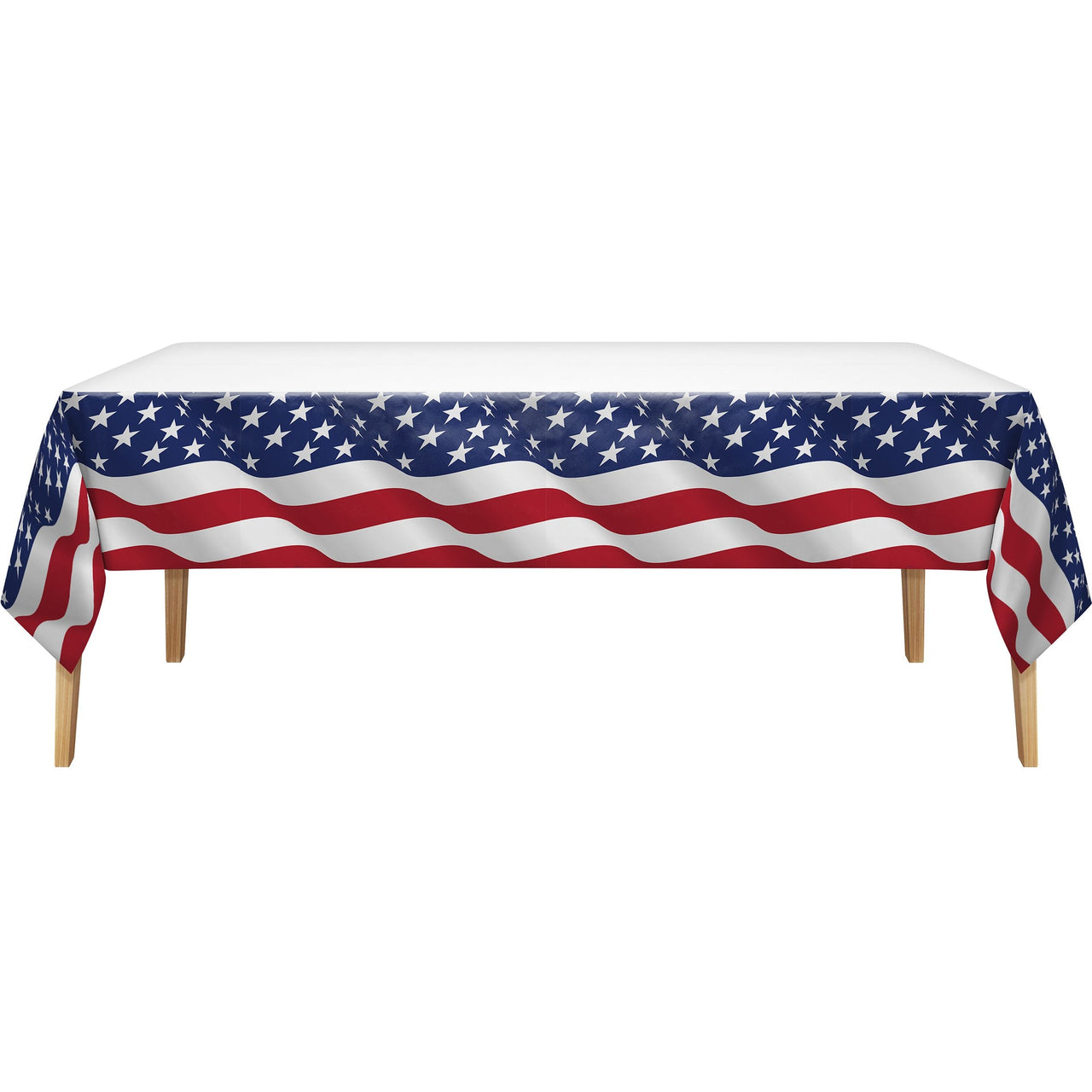 Flag Flair Plastic Tablecover 54" x 96"