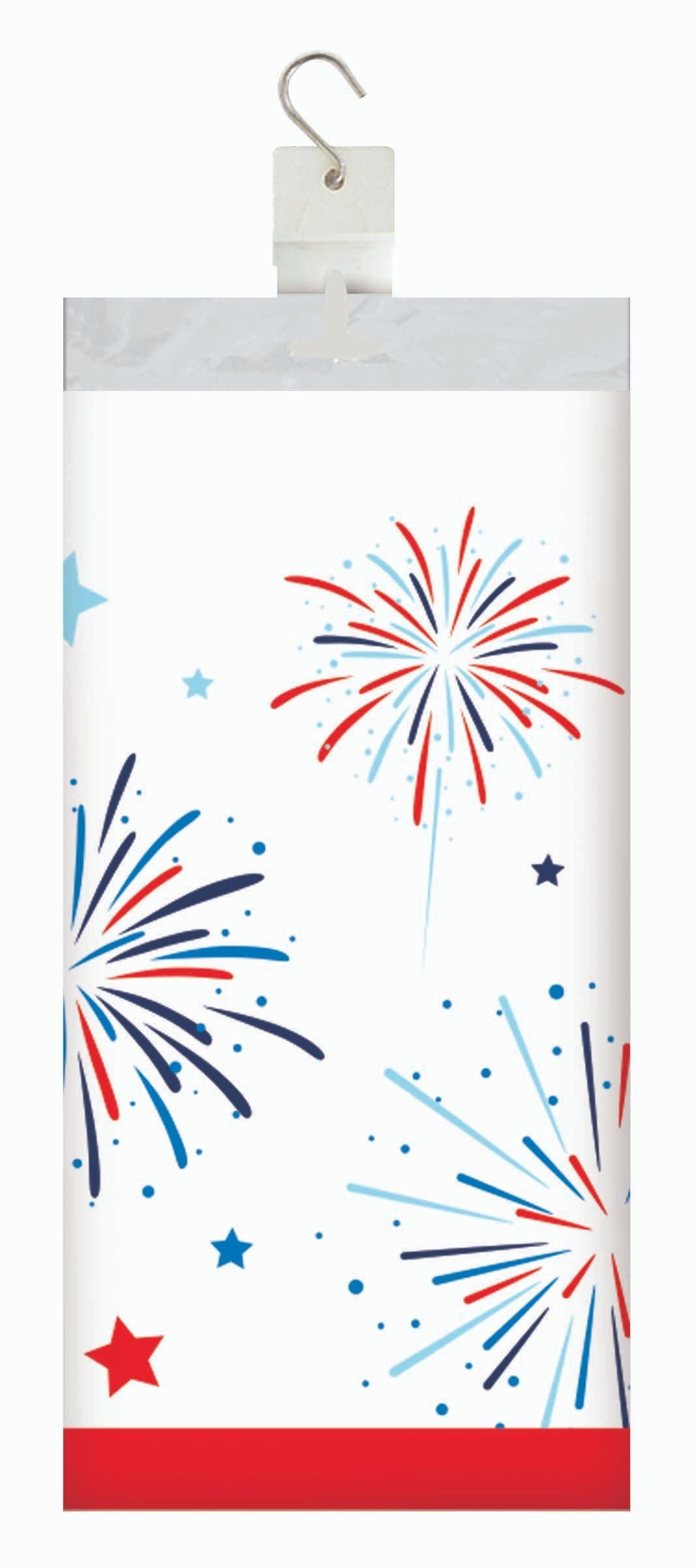 Liberty Lights Plastic Tablecover 54" x 96"