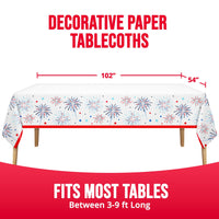 Liberty Lights Plastic Tablecover 54
