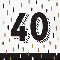 Golden Wishes 40th Luncheon Napkins