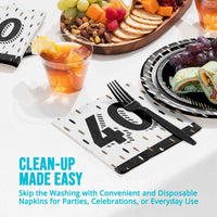 Golden Wishes 40th Luncheon Napkins (16/Pkg)