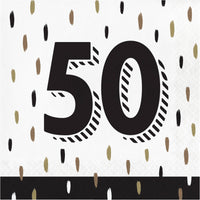 Golden Wishes 50th Luncheon Napkins