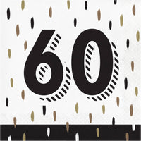 Golden Wishes 60th Luncheon Napkins