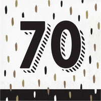 Golden Wishes 70th Luncheon Napkins
