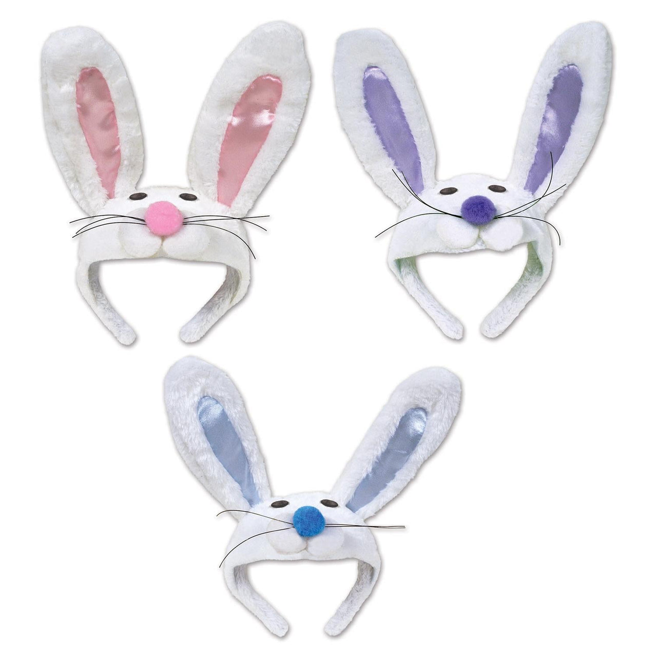 Easter Plush Bunny Headband - Bulk 12 Pack