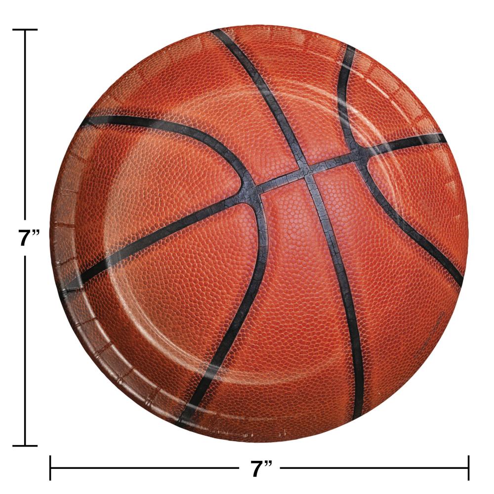 96ct Bulk Basketball Dessert Plates