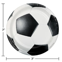 96ct Bulk Soccer Dessert Plates