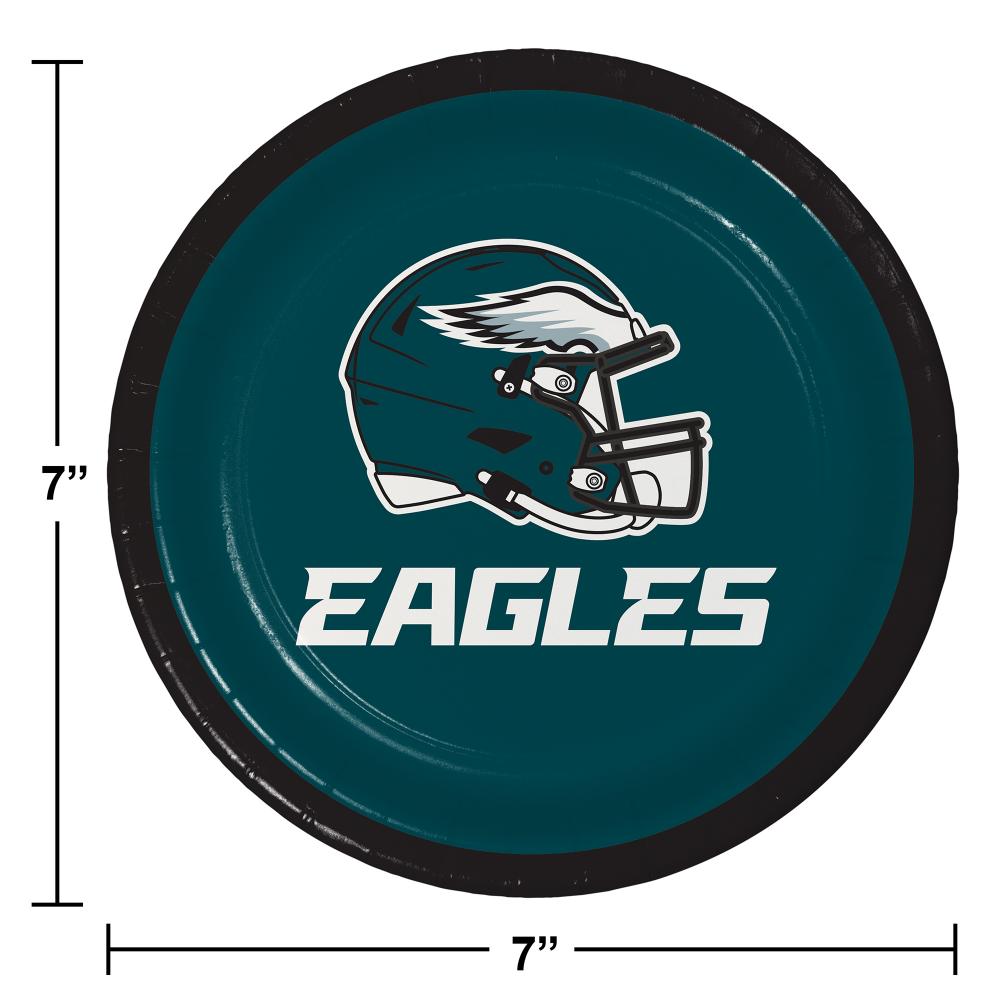 Philadelphia Eagles Dessert Plates, 8 ct Party Decoration