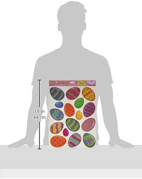 192 Piece Bulk Easter Color Bright Egg Clings